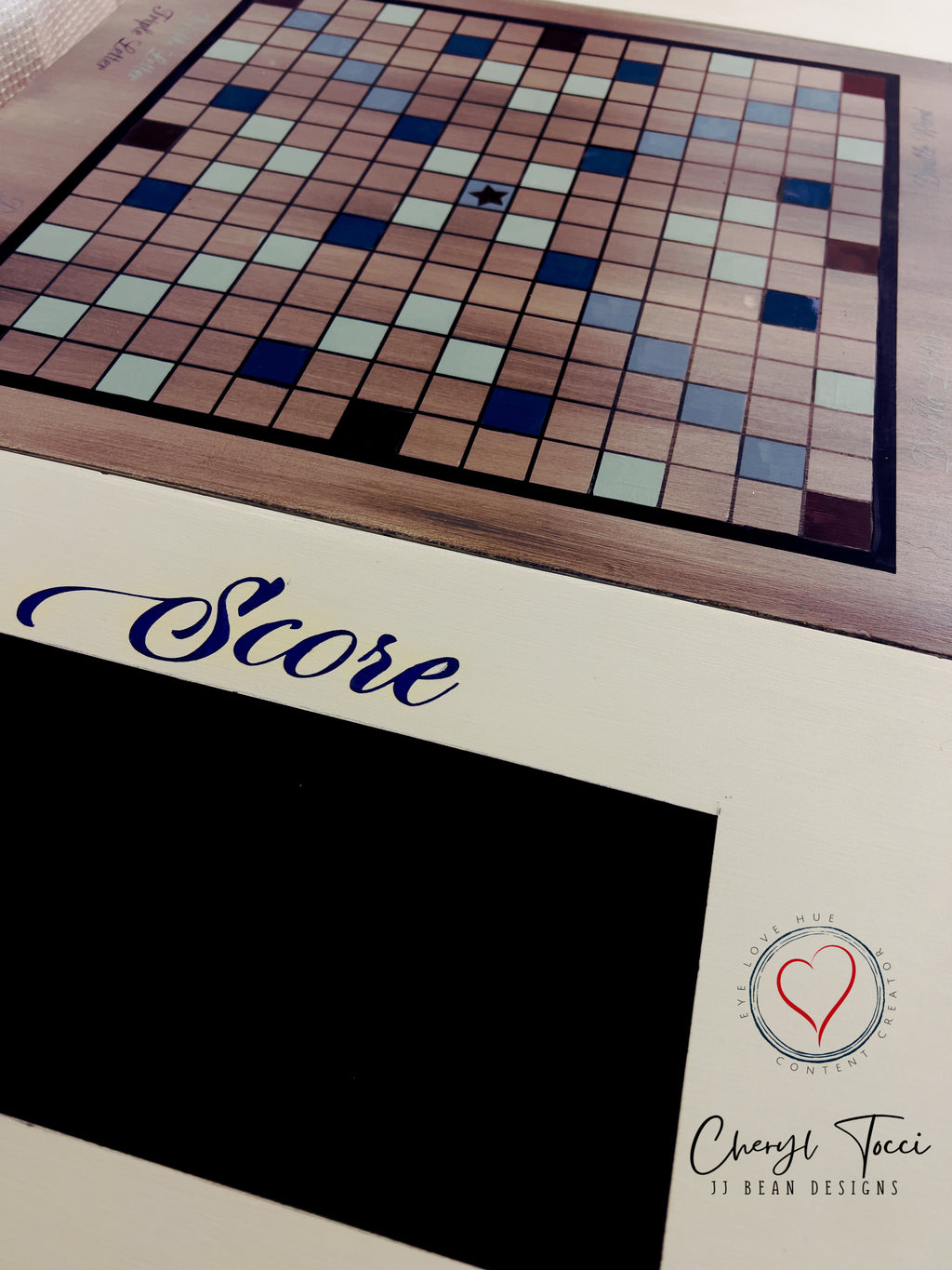 Scrabble End Table ~ Drop Table~ Game Table - JJ Bean Designs